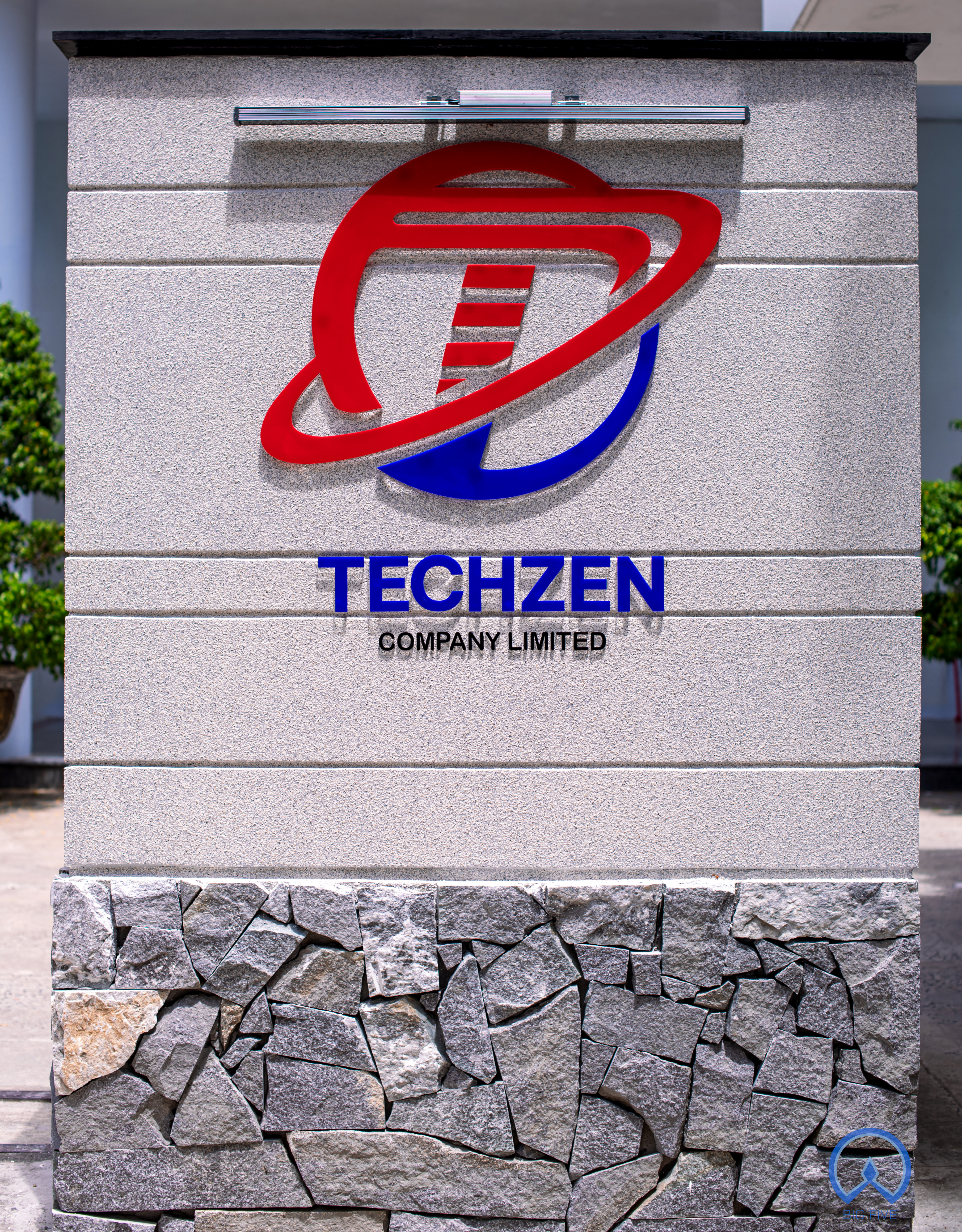 Văn phòng công nghệ thông tin TechZen được Big Five Design thiết kế và thi công